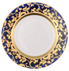 Набор тарелок 21 см 6 шт  Falkenporzellan "Тоска /Синяя /Золотые цветы" / 066882