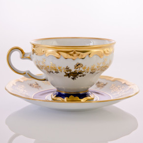Чайный сервиз на 6 персон 15 предметов  Weimar Porzellan "Анна-Амалия /Золотой букет" / 048158