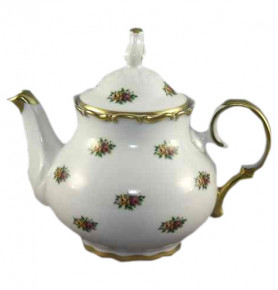 Заварочный чайник 500 мл  Bohemia Porcelan Moritz Zdekauer 1810 s.r.o. "Анжелика /Маленькие розочки" / 033805