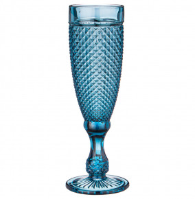 Бокалы для шампанского 200 мл 6 шт голубые  LEFARD "Гранат /Muza color" / 215425