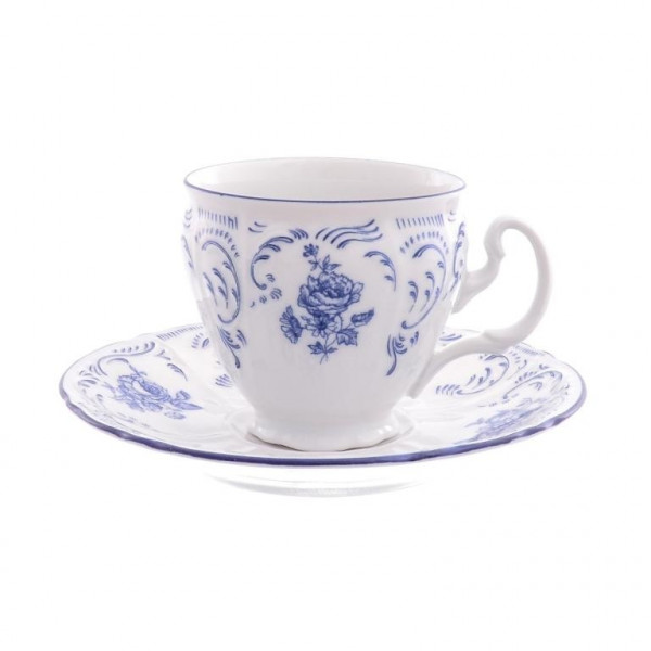 Кофейная чашка 170 мл 1 шт  Thun &quot;Бернадотт /Синие розы&quot; / 159257