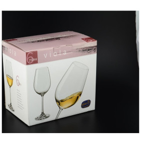Бокалы для белого вина 250 мл 6 шт  Crystalex CZ s.r.o. "Виола /Ассорти" / 092075