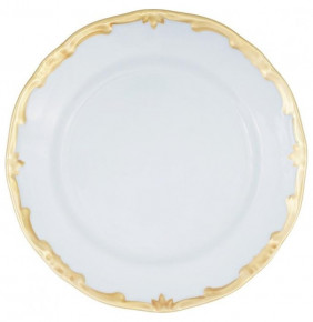 Набор тарелок 17 см 6 шт  Weimar Porzellan "Престиж /Золотая отводка" голубой / 202037