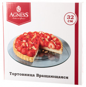 Блюдо 32 х 3 см вращающееся круглое  Agness "Ренессанс" / 224883