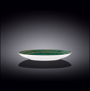 Тарелка 25,5 см зелёная  Wilmax "Spiral" / 261628