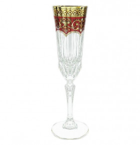 Бокалы для шампанского 180 мл 6 шт "Astra Gold /Империя красная" / 107152