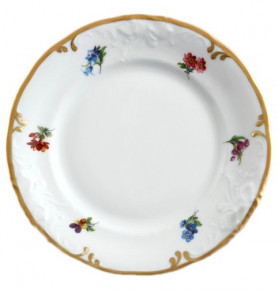 Набор тарелок 19 см 6 шт  Roman Gebis "Фредерика /Мелкие цветы /матовое золото" / 098475