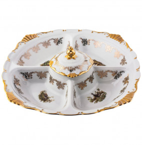 Менажница 5-ти секционная  Royal Czech Porcelain "Аляска /Охота белая" / 203965
