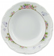 Набор тарелок 22,5 см 6 шт глубокие  Cmielow &quot;Мария-Тереза /Цветы и бабочки&quot; / 061473