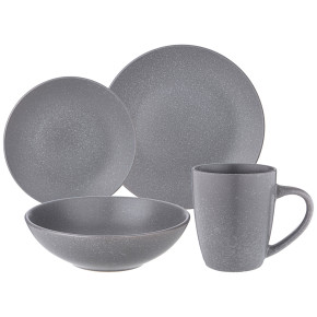 Набор посуды на 4 персоны 16 предметов серый  Bronco "Moments" / 339272
