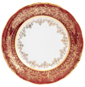 Набор тарелок 19 см 6 шт  Carlsbad "Фредерика /Золотые листья на красном" / 336336