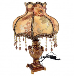 Настольная лампа с абажуром  Royal Classics "Золотые лилии /жёлтый" / 150455