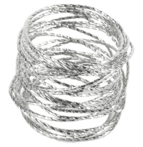 Кольцо для салфеток 4 х 4 х 4 см серебро  Nouvelle Home "Пружинка"    / 327857