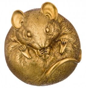 Копилка 13,5 х 13,5 х 14 см  LEFARD "Мышка" золотая / 186704