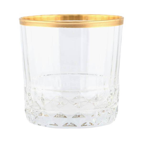 Стаканы для виски 300 мл 6 шт  NANO glass &quot;America /Золотая кайма&quot; / 303215