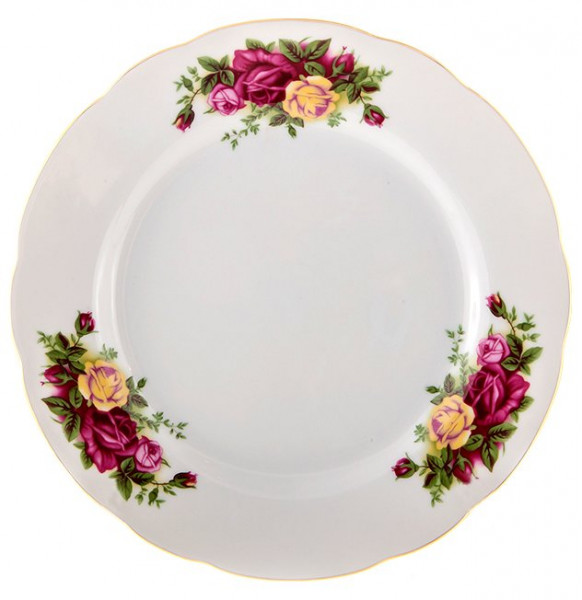 Набор тарелок 19 см 6 шт  Thun &quot;Роза /Разноцветные розы&quot; / 104992