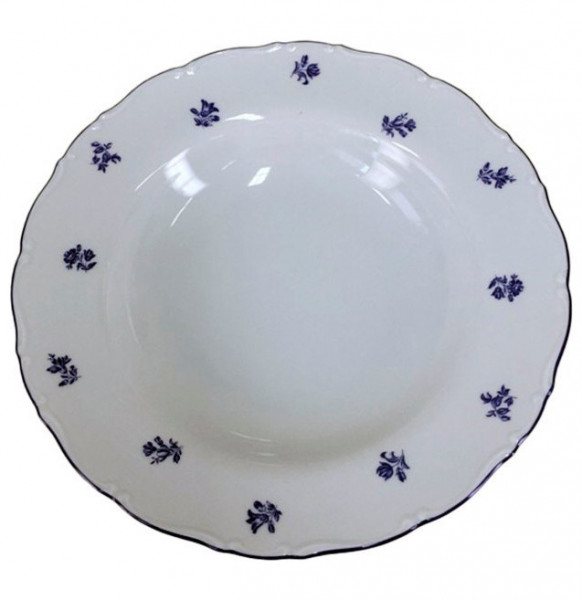 Набор тарелок 23 см 6 шт глубокие  Thun &quot;Офелия /Мелкие синие цветы&quot; / 245789