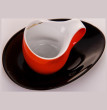 Набор кофейных пар 2 шт экспрессо  Weimar Porzellan &quot;Colani&quot; красные с чёрным  / 049606