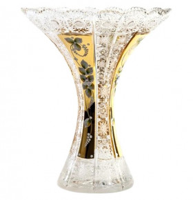 Ваза для цветов 30 см  Aurum Crystal "Хрусталь с золотом" / 152763