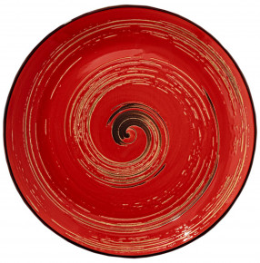 Тарелка 20,5 см красная  Wilmax "Spiral" / 261547