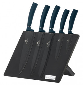 Набор кухонных ножей на магнитной подставке 6 предметов  Berlinger Haus "Aquamarine Edition"  / 280759