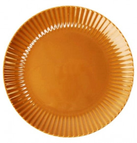Тарелка 24 см 1 шт  Porcelaine Czech Gold Hands "Натура /Браун" / 167382