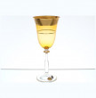 Бокалы для красного вина 250 мл 6 шт амбер  Star Crystal &quot;Анжела /Матовая полоса /золото&quot; / 133065