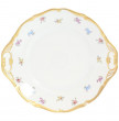 Тарелка для торта 27 см  Chodov &quot;Корона /Мелкие цветы /Матовое золото&quot; / 148377