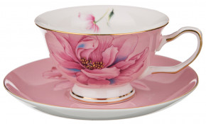 Набор чайных пар 200 мл 2 шт  LEFARD "Розовый цветок" / 189661