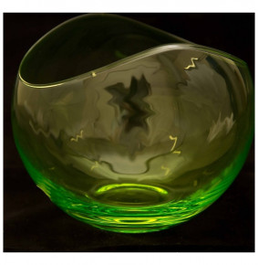 Ваза для цветов 17,5 см зеленая  Crystalex CZ s.r.o. "Гондола" / 111360
