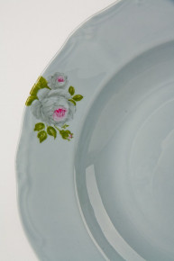 Набор тарелок 24 см 6 шт глубокие  Weimar Porzellan "Алвин голубой" / 012238