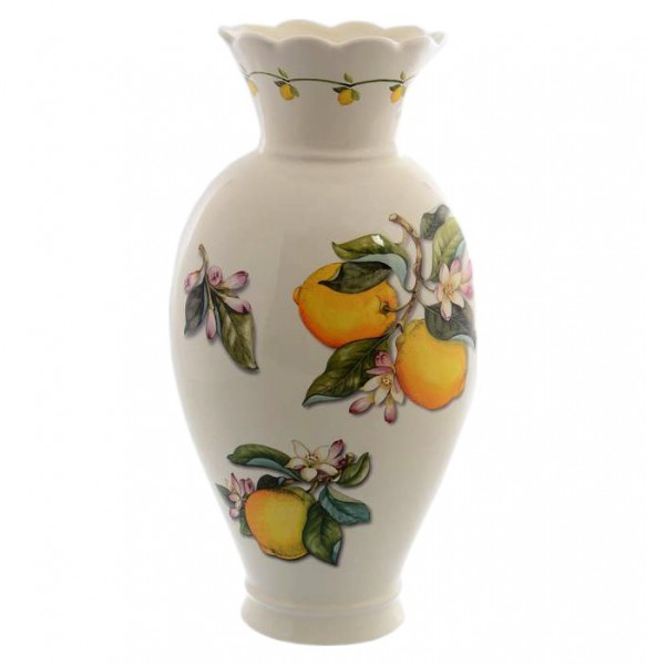 Ваза для цветов 37 см  Artigianato Ceramico by Caroline &quot;Artigianato ceramico /Лимоны&quot; / 060068