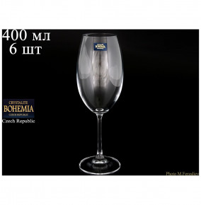 Бокалы для белого вина 400 мл 6 шт  Crystalite Bohemia "Барбара /Без декора" / 040138