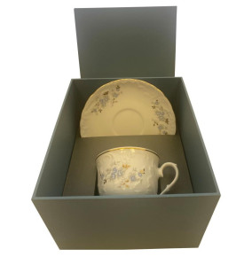 Чайная пара 250 мл  Cmielow "Рококо /Голубой цветок" (подарочная упаковка) / 342835