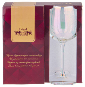 Бокалы для белого вина 420 мл 2 шт  LEFARD "Butterfly /Жёлтая радуга+Лиловая дымка" / 328220
