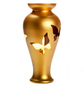 Ваза для цветов 30 см золотая  Nd Art "Бабочки" / 036748