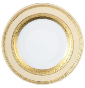 Набор тарелок 21 см 6 шт  Falkenporzellan "Констанц /Двойная золотая лента /9321 /на бежевом" / 123798