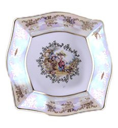 Тарелка 21 см 1 шт  Royal Czech Porcelain &quot;Львов /Барокко /Перламутр&quot; / 204658