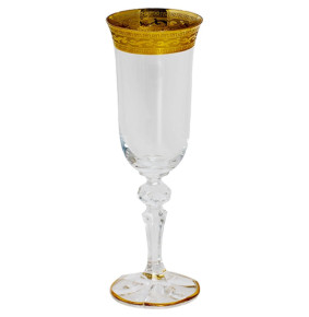 Бокалы для шампанского 150 мл 6 шт  Balvinglass "Кристина /Антик золото" / 204549