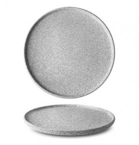 Тарелка 24 см 1 шт неглазурованная  G.Benedikt "Optimo granit /Светло-серый" / 276703
