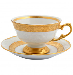 Набор чайных пар 200 мл 6 шт  Sterne porcelan "Фредерика /Матовая лента" / 128850
