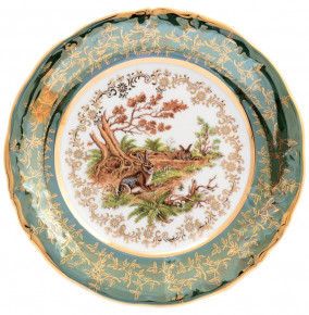 Набор тарелок 19 см 6 шт  Sterne porcelan "Фредерика /Охота зеленая" / 128770