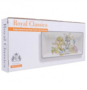 Блюдо 28 х 12 х 3,2 см прямоугольное  Royal Classics "Spring Bunnies" / 279997
