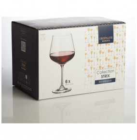 Бокалы для красного вина 600 мл 6 шт  Crystalite Bohemia "Дора /432481 /Панто /Морозные узоры" / 152156