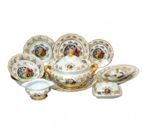 Столовый сервиз на 6 персон 27 предметов  Sterne porcelan "Фредерика /Мадонна перламутр" / 139150