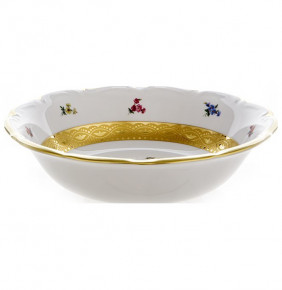 Салатник 23 см  Bavarian Porcelain "Мария-Тереза /Мелкие цветы /Золотая лента" / 103881