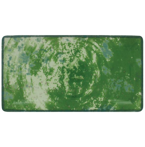 Тарелка 33 х 18 см прямоугольная плоская зеленая  RAK Porcelain &quot;Peppery&quot; / 314797