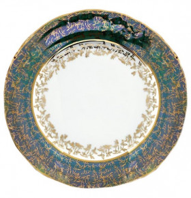 Набор тарелок 24 см 6 шт  Roman Lidicky "Фредерика /Золотые листики на зелёном" / 167793