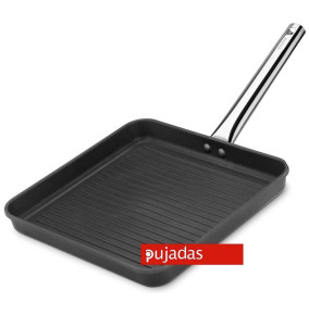 Сковорода-гриль 28 х 28 х 4 см с антипригарным покрытием  Pujadas "Black Series" / 316033