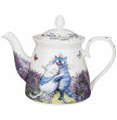 Заварочный чайник 1,2 л  LEFARD &quot;Синие коты /Лаванда&quot; / 250827